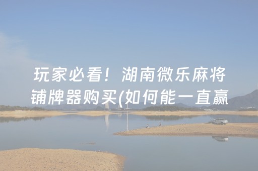 教程辅助“微乐广西麻将助赢神器（助赢神器通用版）