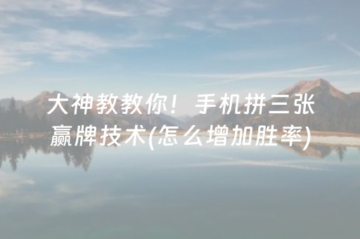 实测分享“胡乐邯郸麻将有挂吗（专用辅牌神器免安装）