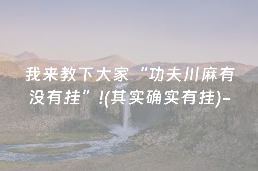 玩家实测“微信麻将胡牌神器（助赢神器通用版）