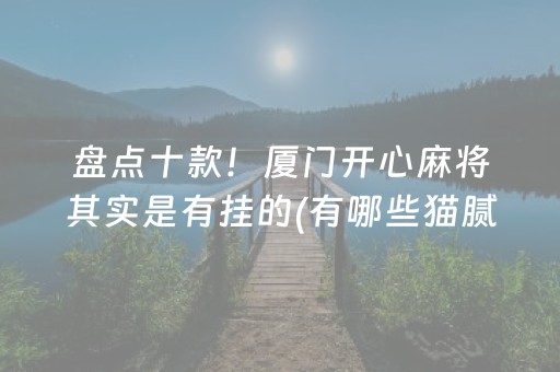 盘点十款！厦门开心麻将其实是有挂的(有哪些猫腻)