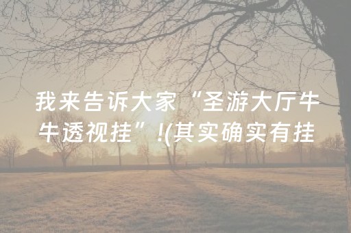 我来告诉大家“圣游大厅牛牛透视挂”!(其实确实有挂)-抖音