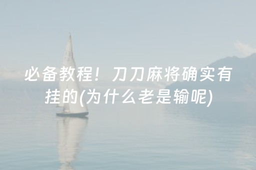 玩家必备教程“家乡大贰小程序能不能开挂”（详细透视教程）-哔哩哔哩