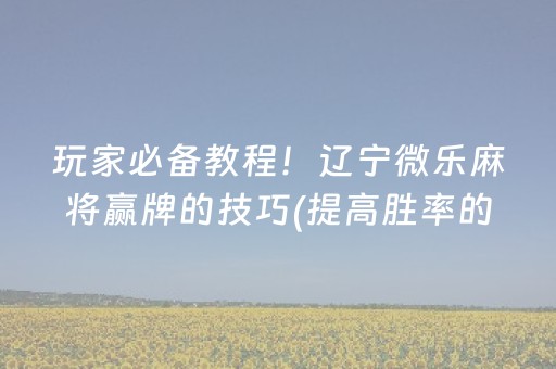 必看教程！“微乐陕西麻将插件免费”（详细透视教程）-哔哩哔哩