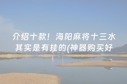 介绍十款！海阳麻将十三水其实是有挂的(神器购买好牌规律)