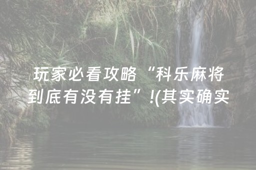 玩家必备教程“山西扣点点麻将免费版”（详细透视教程）-哔哩哔哩
