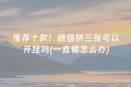 教程辅助“微乐棋牌透视表教程（专用辅牌神器免安装）