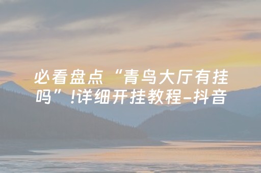 必看盘点“青鸟大厅有挂吗”!详细开挂教程-抖音