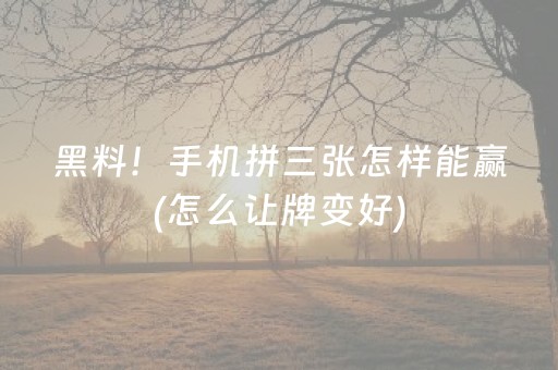 胜率设置方法“红包尾数斗牛辅助软件”（详细透视教程）-哔哩哔哩