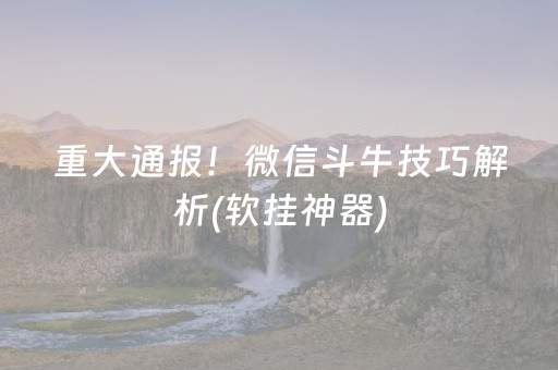 玩家实测“微乐手机麻将十打九赢神器（助赢神器通用版）