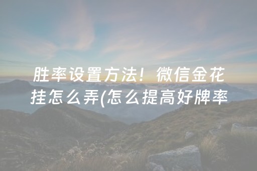 实测辅助“微信跑得快技巧必胜”（详细透视教程）-哔哩哔哩
