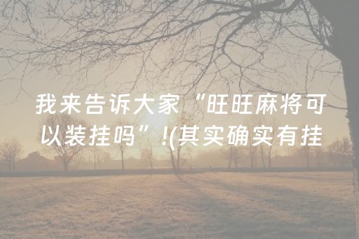 我来告诉大家“旺旺麻将可以装挂吗”!(其实确实有挂)-抖音