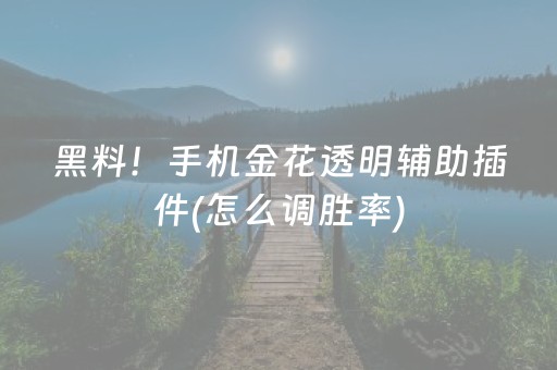 实测结果“微乐麻将如何让系统发好牌（助赢神器通用版）