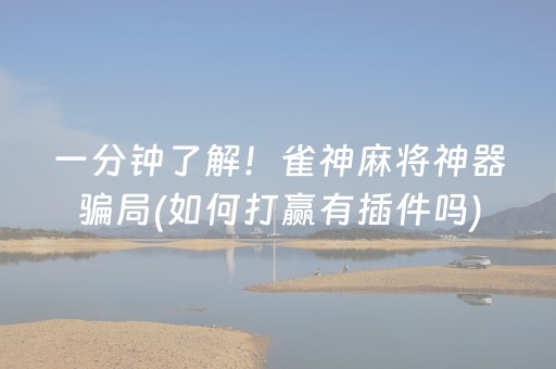 一分钟了解！雀神麻将神器骗局(如何打赢有插件吗)