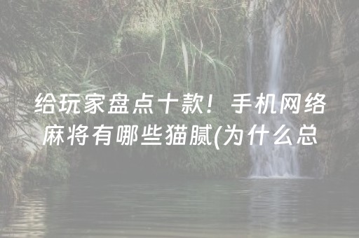 给玩家盘点十款！手机网络麻将有哪些猫腻(为什么总是输)