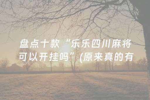 盘点十款“乐乐四川麻将可以开挂吗”(原来真的有挂)-抖音