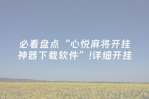 玩家必看教程！“微乐内蒙麻将专用神器”（详细透视教程）-哔哩哔哩