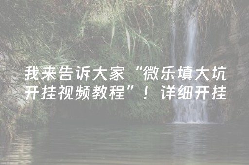 3分钟学会“微乐麻将专用挂（专用辅牌神器免安装）
