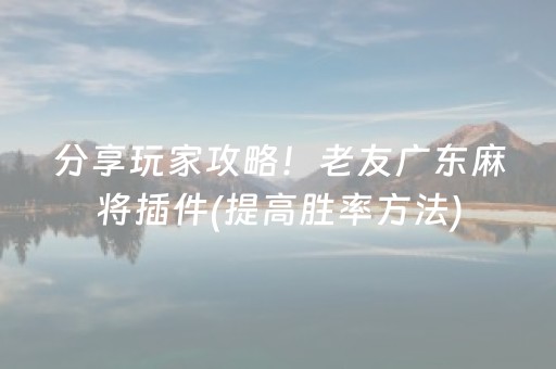 3分钟学会“中至手机麻将挂（专用辅牌神器免安装）