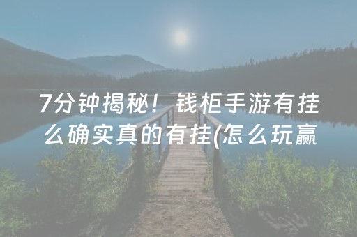7分钟揭秘！钱柜手游有挂么确实真的有挂(怎么玩赢几率大)
