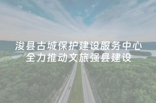 浚县古城保护建设服务中心全力推动文旅强县建设