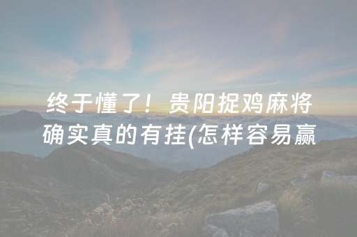 我来教大家“微乐内蒙麻将输赢规律（专用辅牌神器免安装）