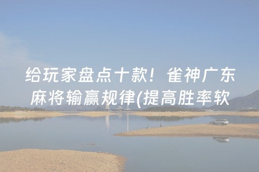 给玩家盘点十款！雀神广东麻将输赢规律(提高胜率软件)