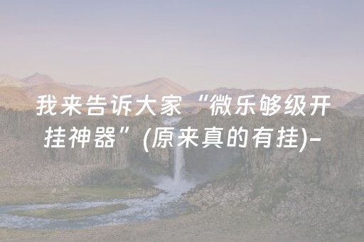 我来告诉大家“微乐够级开挂神器”(原来真的有挂)-抖音