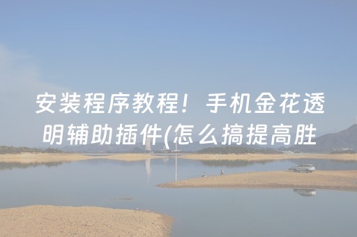 安装程序教程！手机金花透明辅助插件(怎么搞提高胜率)