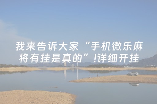 胜率设置方法“麻将机程序机多少钱呀（助赢神器通用版）