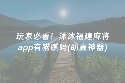 必看教程“麻将机手机助赢神器（专用辅牌神器免安装）