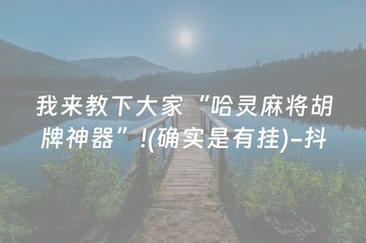 我来教下大家“哈灵麻将胡牌神器”!(确实是有挂)-抖音