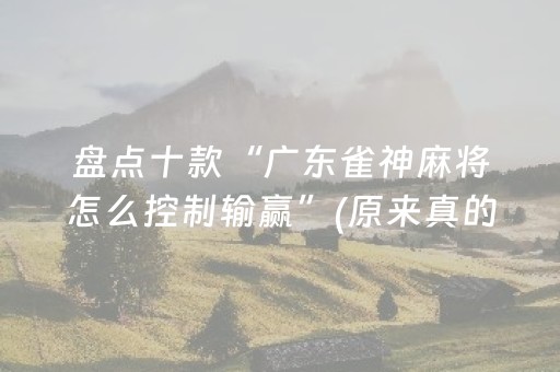 盘点十款“广东雀神麻将怎么控制输赢”(原来真的有挂)-抖音