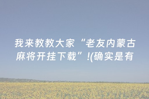 今日实测“九九山城麻将选牌器”（详细开挂教程）-哔哩哔哩