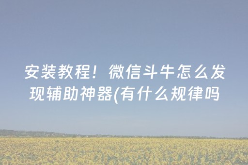 实测教程“微乐河北麻将自建房输赢规律（助赢神器通用版）