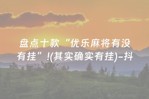 盘点十款“优乐麻将有没有挂”!(其实确实有挂)-抖音
