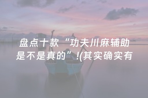盘点十款“功夫川麻辅助是不是真的”!(其实确实有挂)-抖音