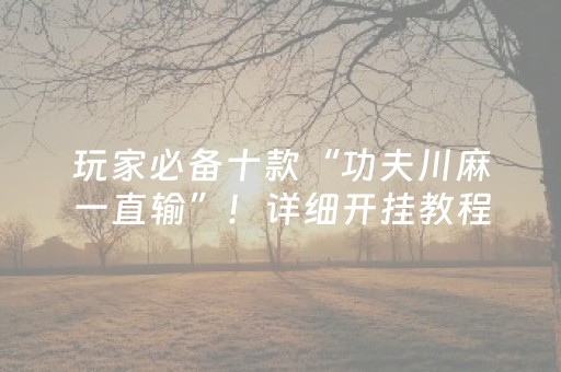 实测分享“微乐捉鸡麻将技巧打法（专用辅牌神器免安装）