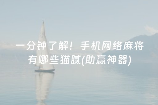 一分钟了解！手机网络麻将有哪些猫腻(助赢神器)