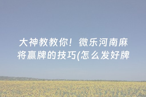 必看教程“多乐跑胡子有挂吗（助赢神器通用版）