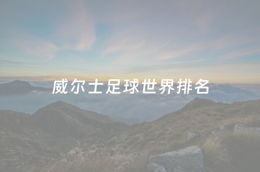 威尔士足球世界排名（威尔士足球世界排名多少）