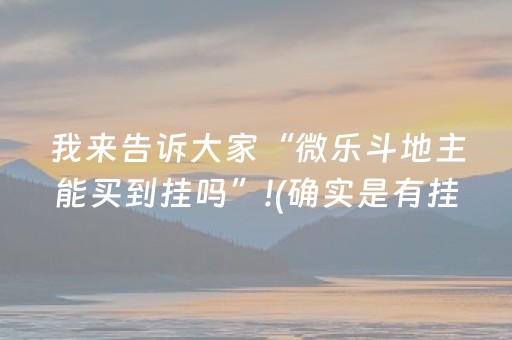 我来告诉大家“微乐斗地主能买到挂吗”!(确实是有挂)-抖音