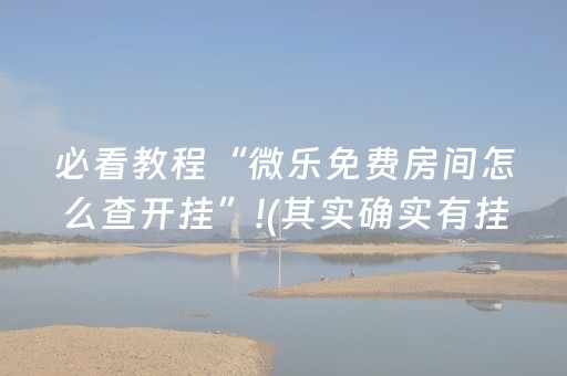 必看教程“微乐免费房间怎么查开挂”!(其实确实有挂)-抖音