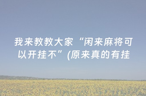 实测结果“微乐天津麻将挂件神器（专用辅牌神器免安装）