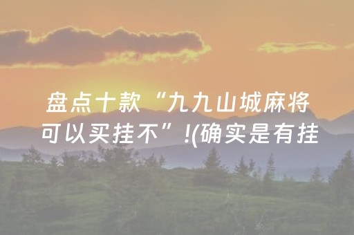 盘点十款“九九山城麻将可以买挂不”!(确实是有挂)-抖音