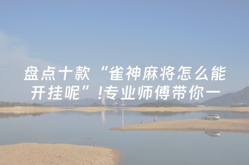 3分钟学会“微信微乐小程序怎么提高胜率（专用辅牌神器免安装）