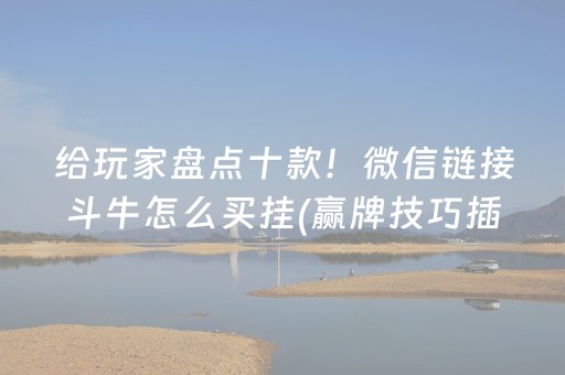 给玩家盘点十款！微信链接斗牛怎么买挂(赢牌技巧插件安装)