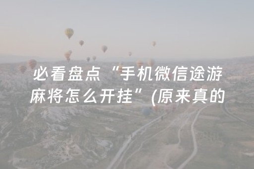 实测教程“微乐捉鸡是不是有外挂（专用辅牌神器免安装）