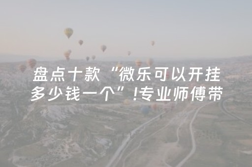盘点十款“微乐可以开挂多少钱一个”!专业师傅带你一起了解（详细教程）-抖音