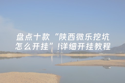 盘点十款“陕西微乐挖坑怎么开挂”!详细开挂教程-抖音