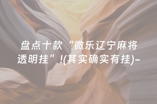 盘点十款“微乐辽宁麻将透明挂”!(其实确实有挂)-抖音